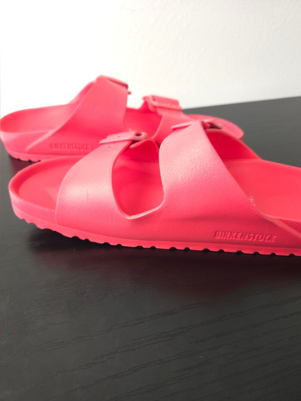 Birkenstock Women's Two-Strap EVA Sandals in Bright Pink Size 9 - Picture 5 of 6